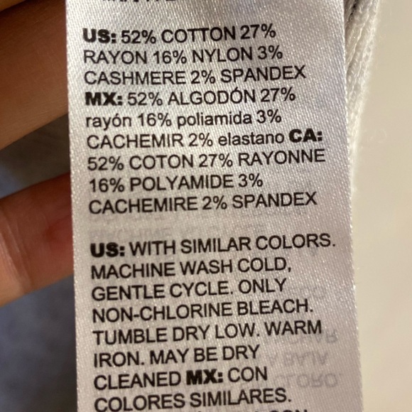 Chico’s Zenergy sweater cardigan animal print open front hooded Medium - Picture 7 of 7